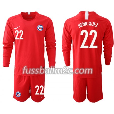 Fußballtrikots Chile HENRIQUEZ 22 Kinder Heim Trikotsatz 2018-2019 Langarm Fußballtrikots Chile HENRIQUEZ 22 Kinder Heim Trikotsatz 2018-2019 Langarm
